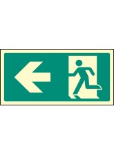 Intermediate Fire Exit Marker - Arrow Left