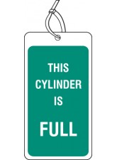 Safety Tag this Cylinder Is Full (Pack of 10)