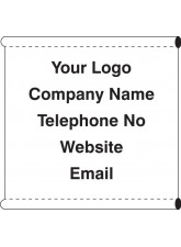 Your Message Here - Banner with Loops - 1270 x 1270mm