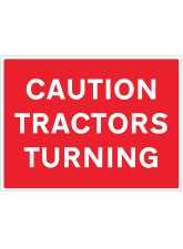 Caution - Tractors Turning