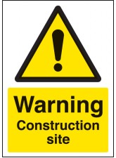 A4 Warning - Construction Site