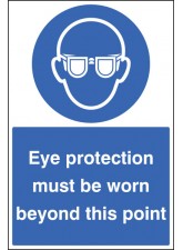 Eye Protection Must be Worn - Floor Graphic